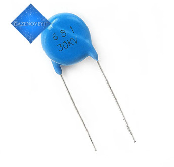 1pcs/lot High voltage ceramic dielectric let ultrahigh pressure ceramic chip capacitor 681 30 kv In Stock