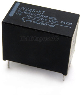 1pcs/lot JV12S-KT JV24S-KT JV12-KT JV24-KT 4Pin 5A30VDC/250VAC 12VDC Power Relay In Stock
