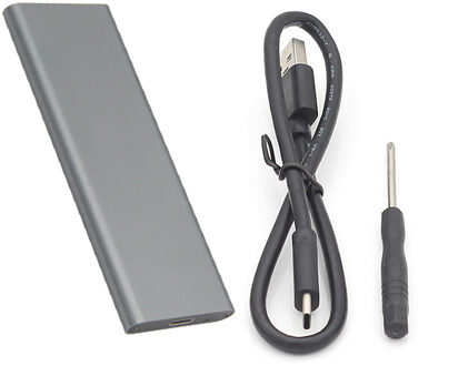 1pcs M.2 NGFF SATA SSD 10Gbps naar USB 3.1 Type-C Converter Adapter Behuizing Case Voor M2 harde Schijf PC Bruin