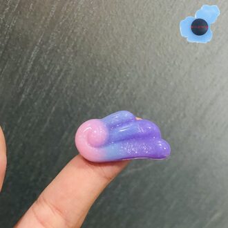 1Pcs Maan Shell Jongens Meisjes Schoenen Charms Resin Schoen Accessoires Kids Schoenen Decoraties champagne