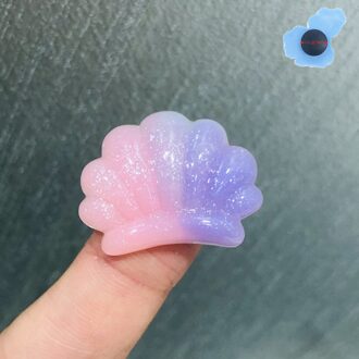 1Pcs Maan Shell Jongens Meisjes Schoenen Charms Resin Schoen Accessoires Kids Schoenen Decoraties Paars