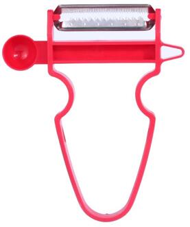 1pcs Magic Trio Peeler Set Slicer Shredder Julienne Cutter Multi Peel Stainless Steel Peeler Blade Zesters Kitchen Tools Rood