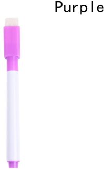 1Pcs! Magnetische Whiteboard Pen Uitwisbare Droog White Board Markers Magneet Ingebouwde Gum Kantoor Schoolbenodigdheden paars