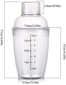 1Pcs Martini Cocktail Shaker Fles Schaal Champagne Wijn Drank Mixer Vruchtensap Sneeuw Gram Cup Bar Barman Tool 01