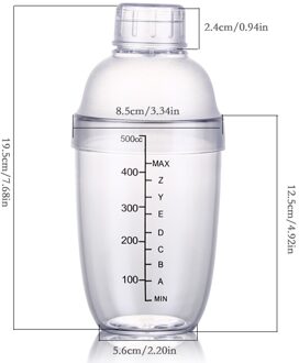 1Pcs Martini Cocktail Shaker Fles Schaal Champagne Wijn Drank Mixer Vruchtensap Sneeuw Gram Cup Bar Barman Tool 02