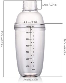 1Pcs Martini Cocktail Shaker Fles Schaal Champagne Wijn Drank Mixer Vruchtensap Sneeuw Gram Cup Bar Barman Tool 03