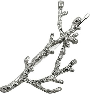 1Pcs Meisjes Beauty Mode Metalen Blad Vorm Haar Clip Haarspeldjes Crystal Parel Haarspeld Barrette Feather Hair Styling tool Branch2