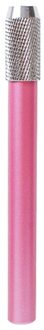 1Pcs Metalen Potlood Verlengd Extender Houder Multi Color Art Schets Potlood Lengthing Topper School Office Supply roze