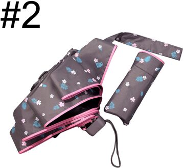 1Pcs Mini Anti-Uv Paraplu Winddicht Vouwen Compact Paraplu Draagbare Lichtgewicht Zon & Regen Paraplu Voor Vrouwen En Mannen 2