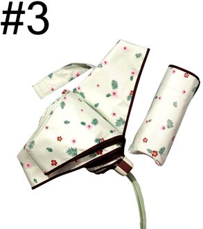 1Pcs Mini Anti-Uv Paraplu Winddicht Vouwen Compact Paraplu Draagbare Lichtgewicht Zon & Regen Paraplu Voor Vrouwen En Mannen 3