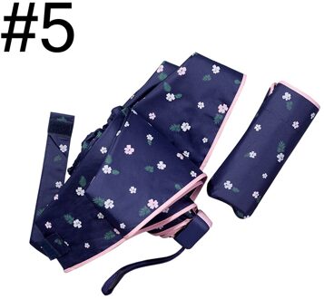 1Pcs Mini Anti-Uv Paraplu Winddicht Vouwen Compact Paraplu Draagbare Lichtgewicht Zon & Regen Paraplu Voor Vrouwen En Mannen 5