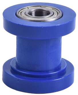 1Pcs Mini Bike Moto 8Mm 10Mm Chain Roller Slider Spanner Wiel Gids Pit Dirt 10mm blauw