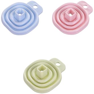 1Pcs Mini Opvouwbare Siliconen Trechter Opvouwbare Trechter Draagbare Trechters Wordt Opgehangen Huishoudelijke Vloeibare Doseren Keuken Gereedschap # Er