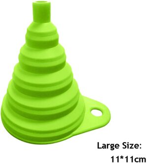 1Pcs Mini Opvouwbare Trechter Silicone Inklapbare Trechter Opvouwbare Draagbare Trechters Worden Opgehangen Huishoudelijke Vloeibare Doseren Keuken Gereedschap groot nee.4