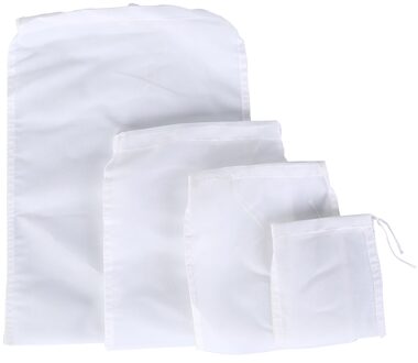 1Pcs Moer Melk Zak Herbruikbare Commerciële Food Grade Fijne Nylon Mesh Voedsel Zeef & Kaas Maker Koffie & Thee filter 12x15cm