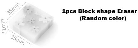 1Pcs Mooie Roze Sakura Bloem Rubber Mini Gum Voor Potlood Schoonmaken Briefpapier Kantoor Schoolbenodigdheden Meisje H6152 willekeurig 1stk Block