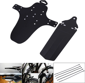 1Pcs MTB Mountain Bike Bicycle Front + Rear Mudguard Light weight Bicycle Fenders Soft 360 degree Torsion Mudguard Bike Cleaner