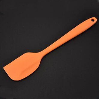 1Pcs Multicolor Food Grade Non Stick Boter Koken Siliconen Spatel Cookie Pastry Schraper Taart Bakken Spatel Siliconen Spatel bakvormen oranje