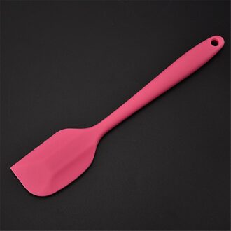 1Pcs Multicolor Food Grade Non Stick Boter Koken Siliconen Spatel Cookie Pastry Schraper Taart Bakken Spatel Siliconen Spatel bakvormen roos rood