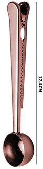 1Pcs Multifunctionele Keuken Benodigdheden Koffie Scoop Met Clip Roestvrij Staal Thee Maatbeker Lepel
