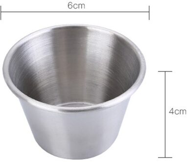 1Pcs Multifunctionele Saus Cups Rvs Keuken Dompelen Bowls Voor Restaurant Diner Party Home Kruiden Schotel