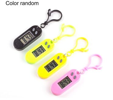 1Pcs Multifunctionele Speelgoed Horloge Sleutelhanger Rugzak Zakhorloge Elektronische Horloge Led Test Horloge Willekeurige Kleur