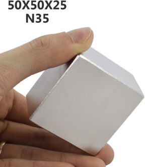 1pcs N52 50x50x30mm blok Sterke Zeldzame Aarde Neodymium Magneten 50*50*30mm Permanente super krachtige neodymium magneet 50x50x25mm N35