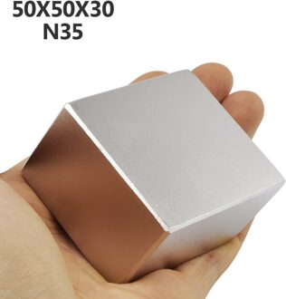 1pcs N52 50x50x30mm blok Sterke Zeldzame Aarde Neodymium Magneten 50*50*30mm Permanente super krachtige neodymium magneet 50x50x30mm N35