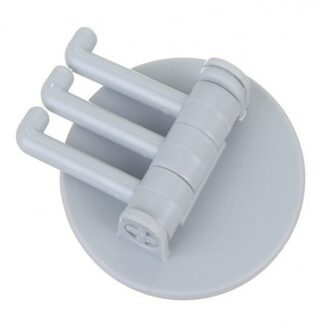 1Pcs Naadloze Pasta 3 Tak Roterende Haak Keuken Badkamer Muur Haak Thuis Vlakte Haak Nail-Gratis Kleverige Haak blauw