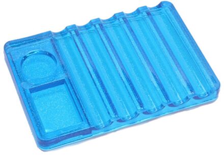 1Pcs Nail Art Schilderen Pen Brush Stand Rack Plastic Borstel Houder Voor Diy Manicure Nagels Carving Tekening Potloden Borstels 5 Kleuren 03