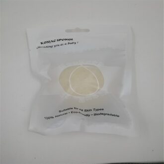 1Pcs Natuurlijke Konjac Cosmetische Puff Bamboe Houtskool Cleanser Spons Make Facial Cleaning Tool Smooth Beauty Essentiële Konnyaku wit