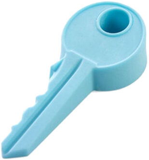 1Pcs Novelty Stopper Siliconen Rubber Key Decor Deur Stop Wedge Deurstopper Sleutel Home Decor Baby Vinger Veiligheid bescherming Blauw
