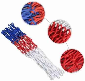 1Pcs Nylon Basketbal Netto Mesh Basketbal Bord Bal Mesh Outdoor Wit Doel Hoepel Sport Velg Gereedschappen Rim Blauw Rood q6Q9