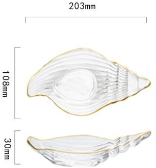 1Pcs Ocean Glazen Plaat Fruitschaal Huishouden Snoep Plaat Zeester Shell Plaat Droog Fruitschaal Dessert Plaat Slakom gerechten 4