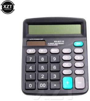 1pcs Office Commerciële Rekenmachine Berekenen Tool Batterij Aangedreven 12 Cijferige Elektronische Rekenmachine Draagbare