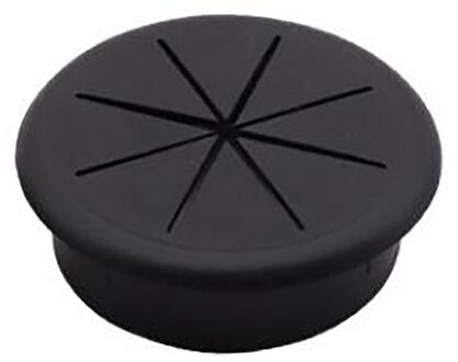 1Pcs Office Meubels Accessoires 50Mm/60Mm Computer Bureau Lijn Gat Cover Abs Plastic Acht Bloemblaadje Threading box Cover zwart / 60mm