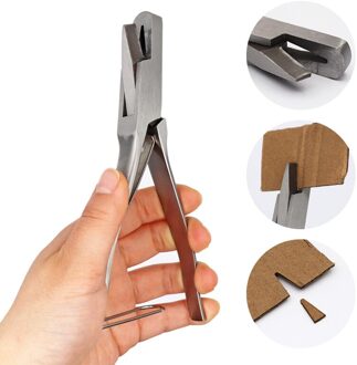 1Pcs Oor Tang Tang Rvs U-Vormige En V-Vormige Varken Oormerk Tang Ponsmachine boerderij Dieren Oor Apparatuur V vorm