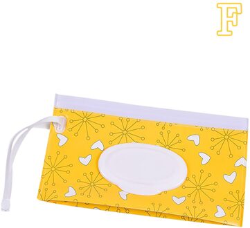 1Pcs Opbergzakken Draagbare Baby Natte Doekjes Doos Doekjes Container Milieuvriendelijke Dragen Clamshell Cosmetische Schoonmaken Doekjes Gevallen F