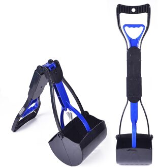 1pcs Opvouwbaar 30/60cm Hond Pooperscoopers Portable Huisdier Puppy Kat Kak Scoop Cleaner Pick Up Afval hond Levert blauw m