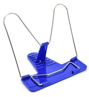1Pcs Opvouwbaar Reading Boek Stand Verstelbare Document Boek Houder Base Lezen Boekenplank Recept Plank Kantoor Schoolbenodigdheden Blauw
