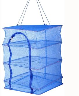 1Pcs Opvouwbare 4 Lagen Droogrek Voor Groente Vis Gerechten Mesh Opknoping Drogen Netto Opknoping, natuurlijke Manier Om Droog Voedsel