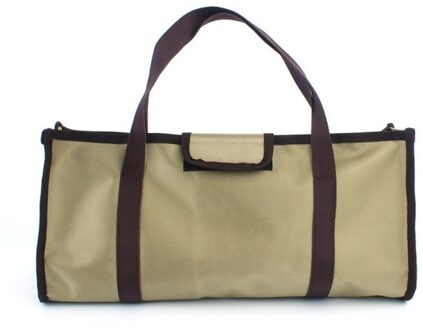 1Pcs Opvouwbare Versterkte Zware Bodem Panel Handgrepen Gereedschapstas Outdoor Gereedschap Camping Tent Peg Nagels Storage Case Picknick tassen khaki