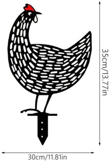 1Pcs Pasen Kip Plasctic Hen Voor Pasen Tuinieren Ornamenten Kip Yard Art Tuinbeelden Achtertuin Gazon Outdoor Decor 01