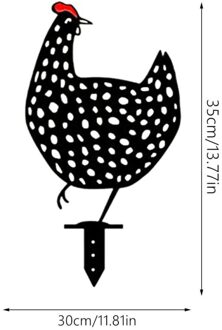 1Pcs Pasen Kip Plasctic Hen Voor Pasen Tuinieren Ornamenten Kip Yard Art Tuinbeelden Achtertuin Gazon Outdoor Decor 04