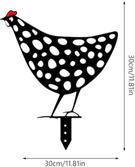 1Pcs Pasen Kip Plasctic Hen Voor Pasen Tuinieren Ornamenten Kip Yard Art Tuinbeelden Achtertuin Gazon Outdoor Decor 05