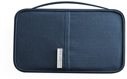 1pcs Paspoort Reizen Portemonnee Houder Waterdichte Multifunctionele Creditcard Portefeuilles Organizer Document Bag ID Card Storage Pack blauw klein