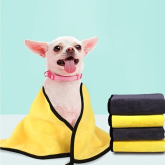 1Pcs Pet Handdoek Zachte Hond/Kat Bad High-Density Dubbelzijdig Handdoek Super Absorberende Zachte Reiniging handdoek