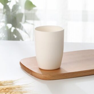 1PCS Plain Milieuvriendelijke Creatieve Dikke Circulaire Water Cups Tandenborstelhouder PP Cup Spoelen Cup Wassen Tand Mok Badkamer Sets Ivoor