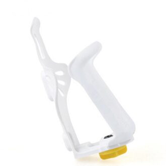 1Pcs Plastic Elastische Drink Cup Water Fles Houder Beugel Rack Kooi Voor Fietsen Mountain Road Fiets Verstelbare Fles Houder wit