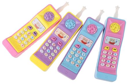 1Pcs Plastic Elektrische Studie Elektronische Vocale Speelgoed Kids Telefoon Machine Mobiele Telefoon Speelgoed Leren Machine Punt Leesmachine